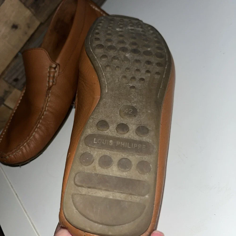 Louis Philippe Loafers Men's Classic‎ Leather Sz 9 US 42 EU Driver Slip On Shoes